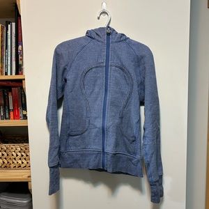 Lululemon Women's Scuba Hoodie, Blue Stripes, Size: 10